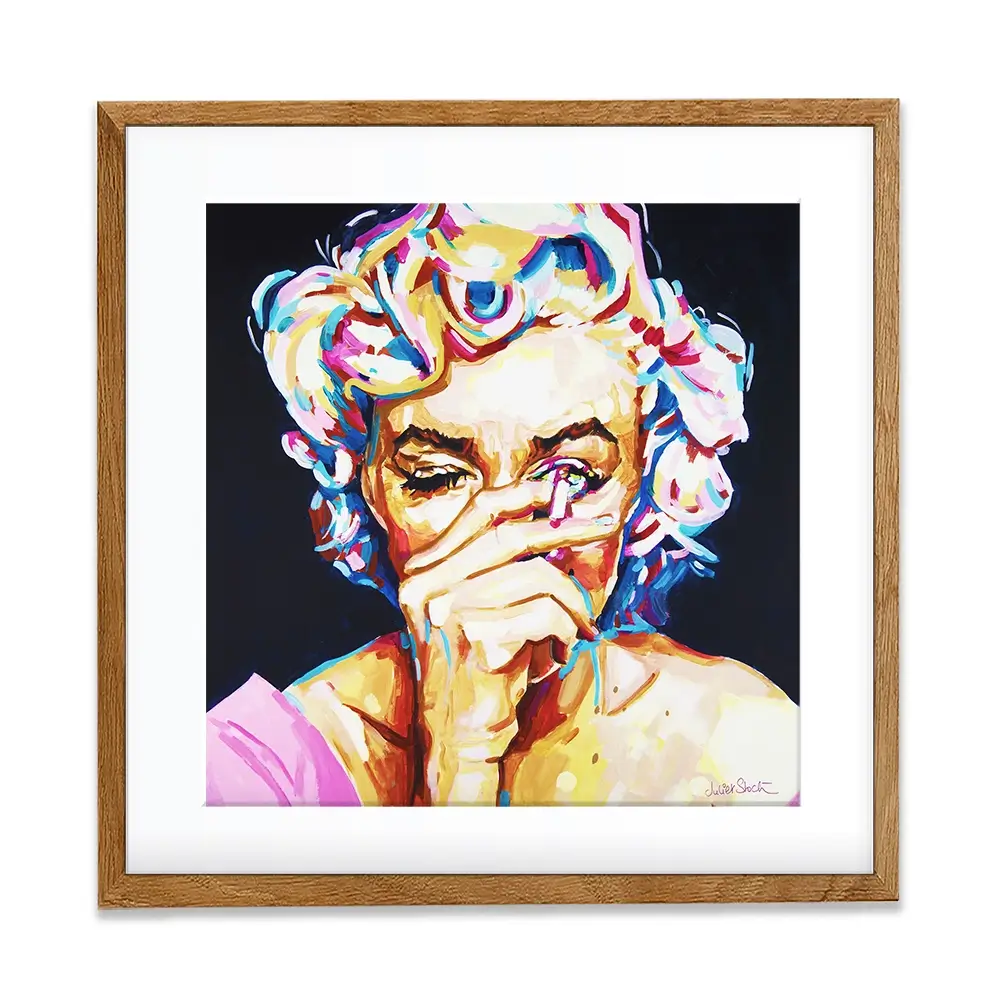 Marilyn Monroe It's All Make Believe Square Framed Art Print Marilyn Monroe It's All Make Believe Square Framed Art Print wall art product Juliet Stockton
