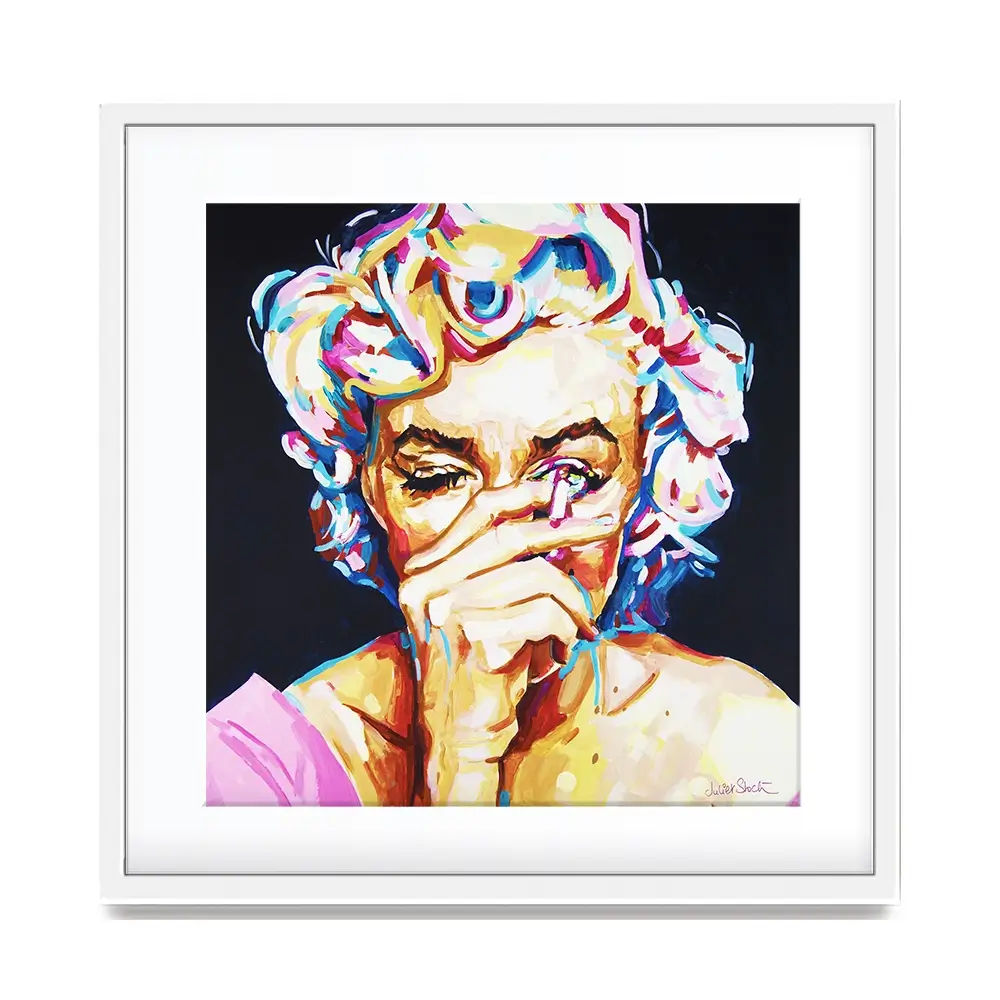 Marilyn Monroe It's All Make Believe Square Framed Art Print Marilyn Monroe It's All Make Believe Square Framed Art Print wall art product Juliet Stockton