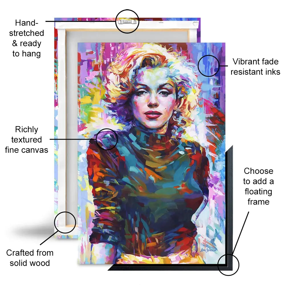 Marilyn Monroe Oversized Canvas Print Marilyn Monroe Oversized Canvas Print wall art product Leon Devenice