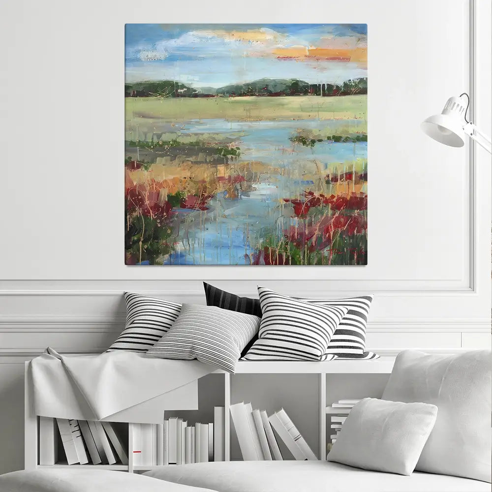 Marsh Always Dream 2 Square Canvas Print Marsh Always Dream 2 Square Canvas Print wall art product Tiffani Taylor - Independent