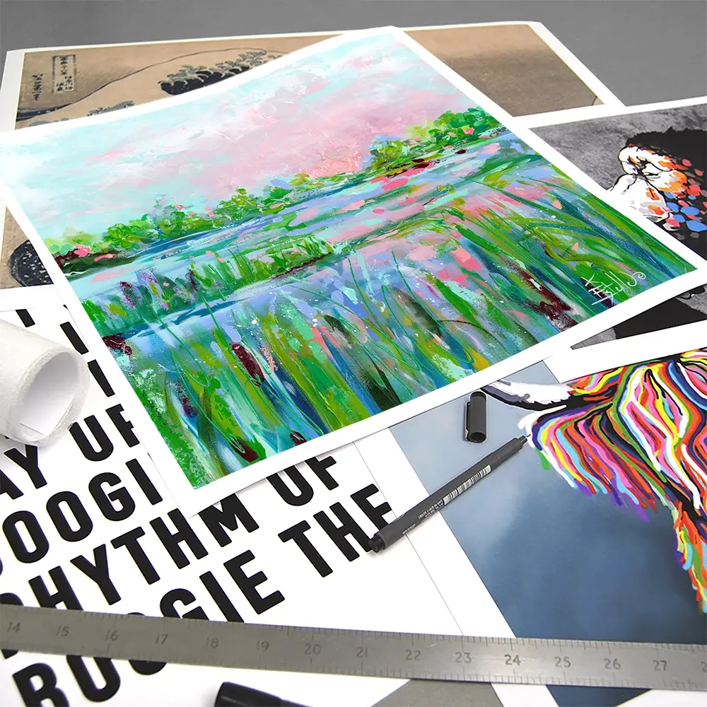 Marsh Mellow Square Art Print Marsh Mellow Square Art Print wall art product Estelle Grengs - Independent