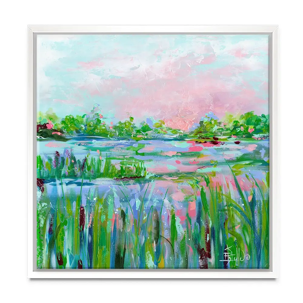 Marsh Mellow Square Canvas Print Marsh Mellow Square Canvas Print wall art product Estelle Grengs - Independent