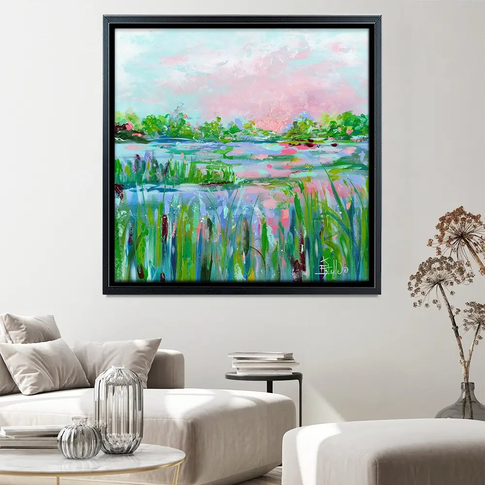 Marsh Mellow Square Canvas Print Marsh Mellow Square Canvas Print wall art product Estelle Grengs - Independent