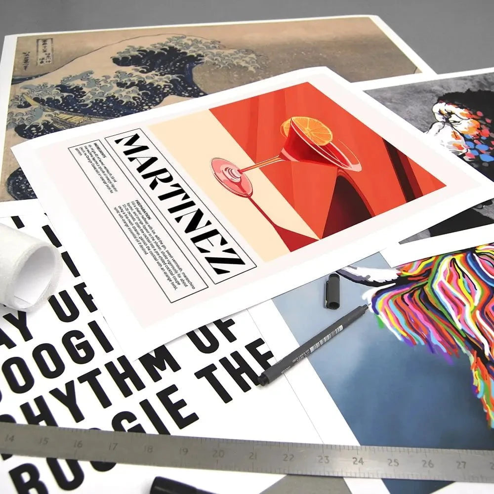 Martinez Recipe Art Print Martinez Recipe Art Print wall art product Art Print Shop