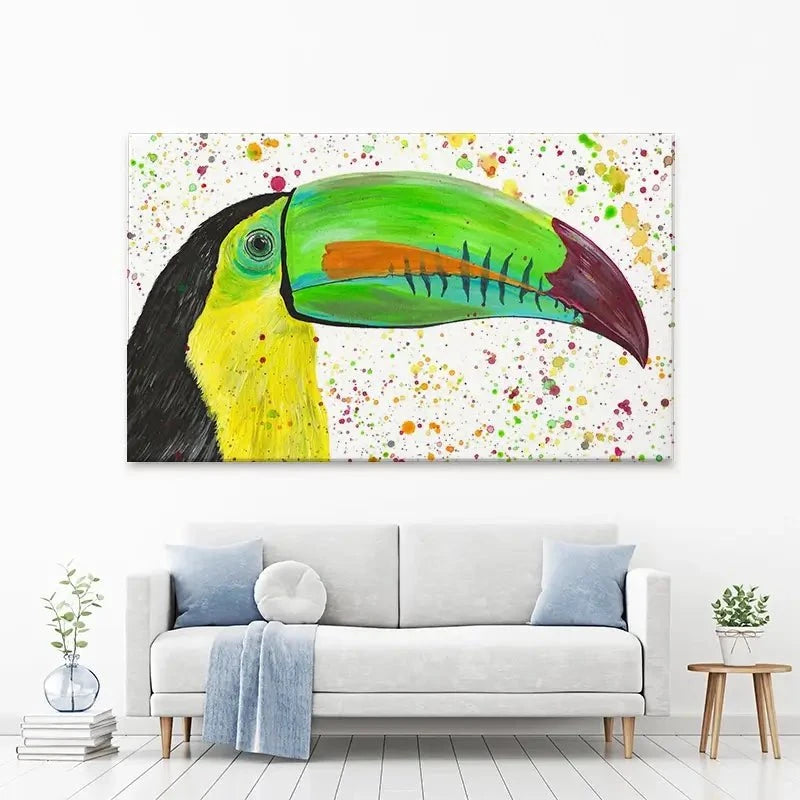 Maximus The Toucan Canvas Print Maximus The Toucan Canvas Print wall art product Emma LC Art