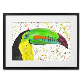 Maximus The Toucan Framed Art Print Maximus The Toucan Framed Art Print wall art product Emma LC Art