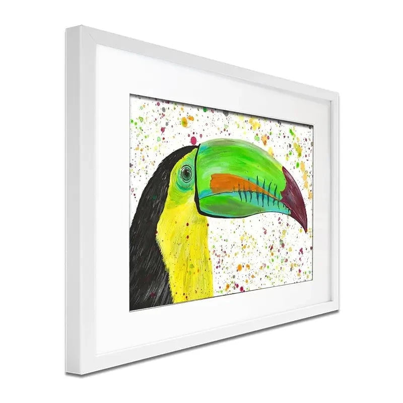 Maximus The Toucan Framed Art Print Maximus The Toucan Framed Art Print wall art product Emma LC Art