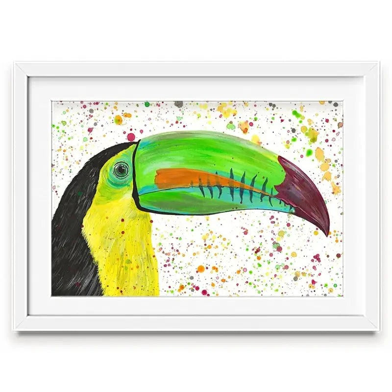 Maximus The Toucan Framed Art Print Maximus The Toucan Framed Art Print wall art product Emma LC Art