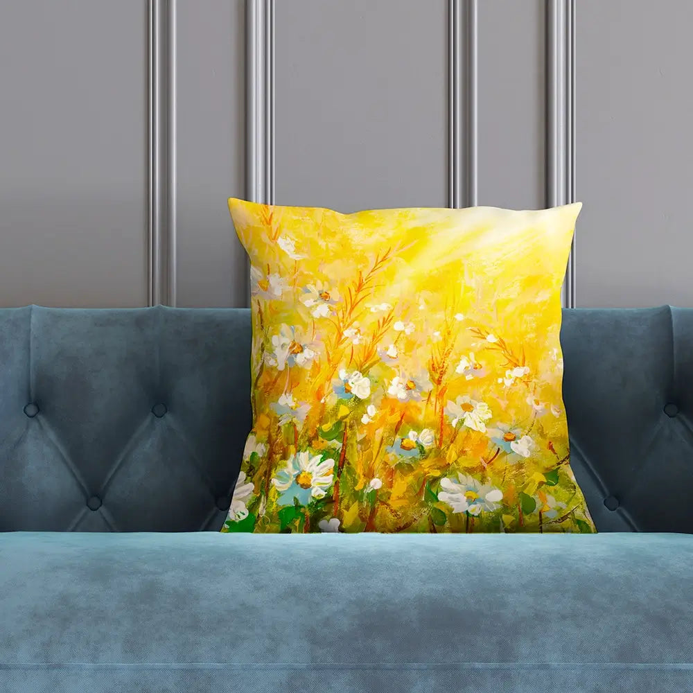 Meadow In Spring Cushion Meadow In Spring Cushion wall art product Art Print Shop