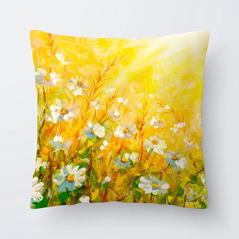 Meadow In Spring Cushion Meadow In Spring Cushion wall art product Art Print Shop