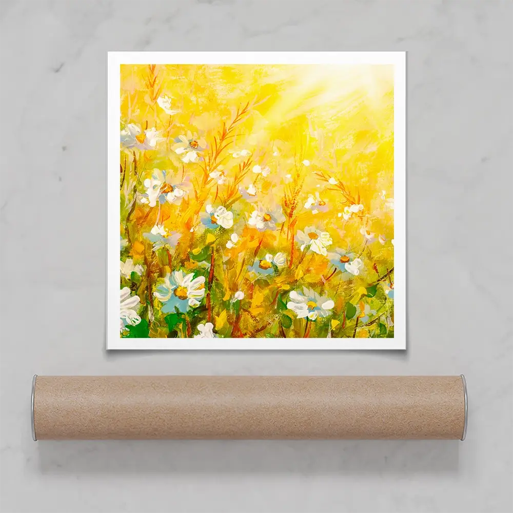 Meadow In Spring Square Art Print Meadow In Spring Square Art Print wall art product Art Print Shop