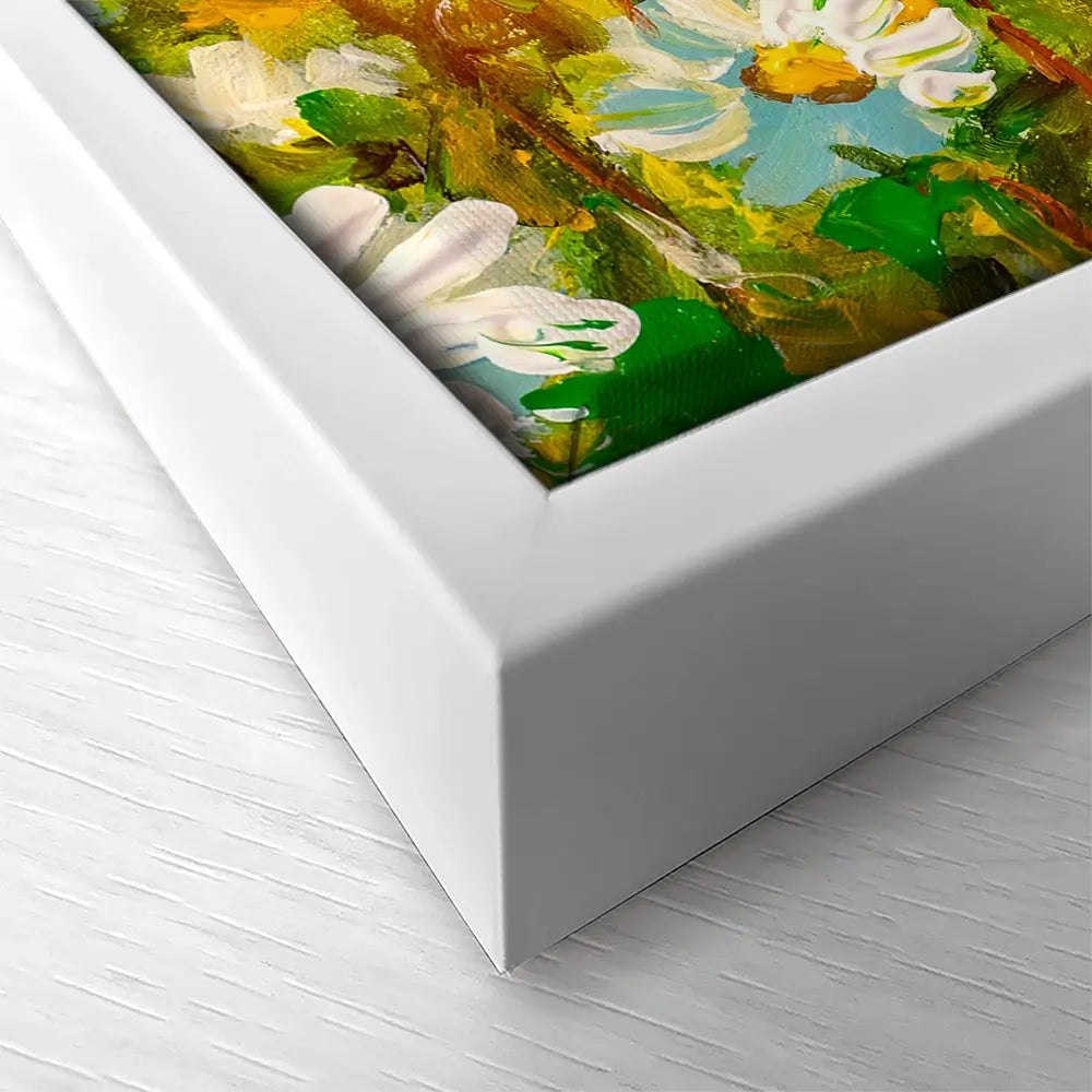 Meadow In Spring Square Canvas Print Meadow In Spring Square Canvas Print wall art product Art Print Shop