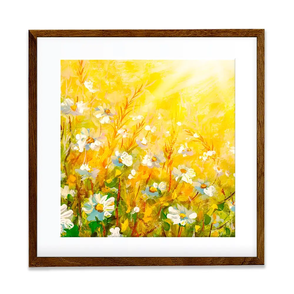 Meadow In Spring Square Framed Art Print Meadow In Spring Square Framed Art Print wall art product Art Print Shop