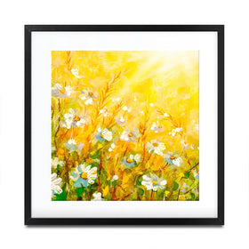 Meadow In Spring Square Framed Art Print Meadow In Spring Square Framed Art Print wall art product Art Print Shop