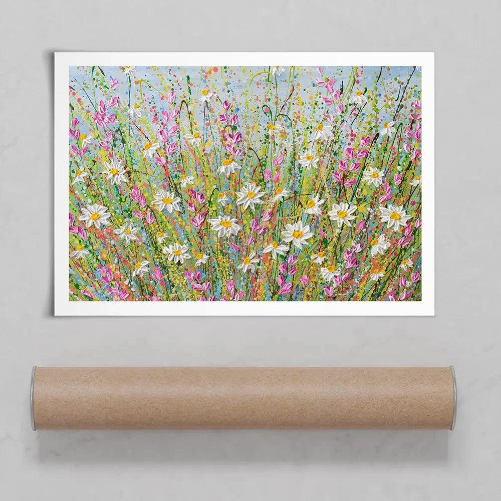 Meadow Of Daisies Art Print Meadow Of Daisies Art Print wall art product Olga Tkachyk