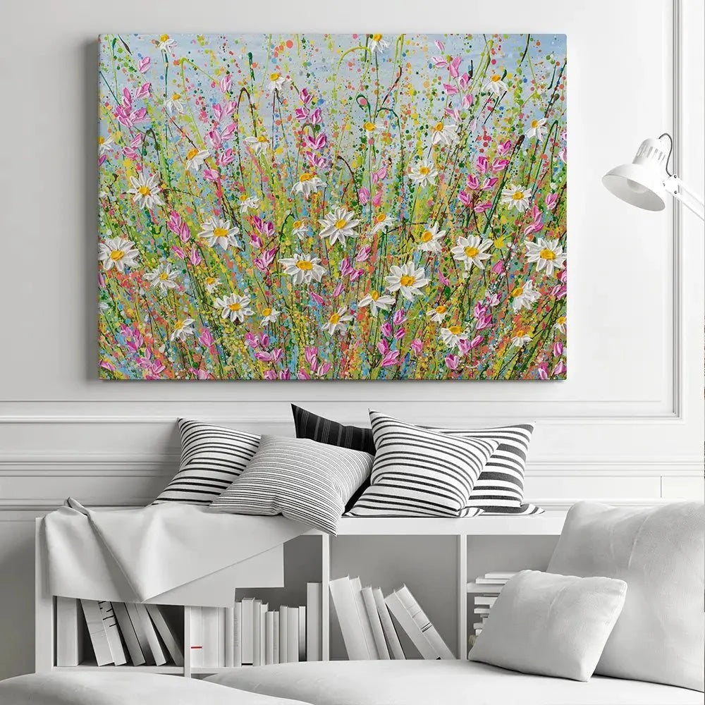 Meadow Of Daisies Canvas Print Meadow Of Daisies Canvas Print wall art product Olga Tkachyk