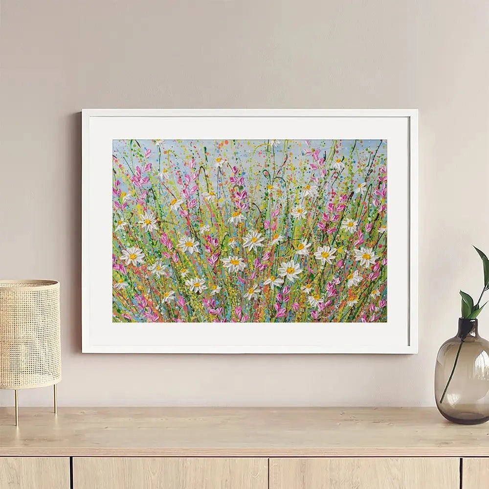 Meadow Of Daisies Framed Art Print Meadow Of Daisies Framed Art Print wall art product Olga Tkachyk