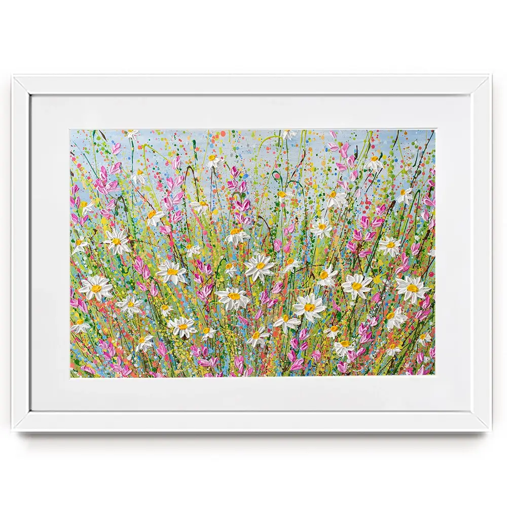 Meadow Of Daisies Framed Art Print Meadow Of Daisies Framed Art Print wall art product Olga Tkachyk