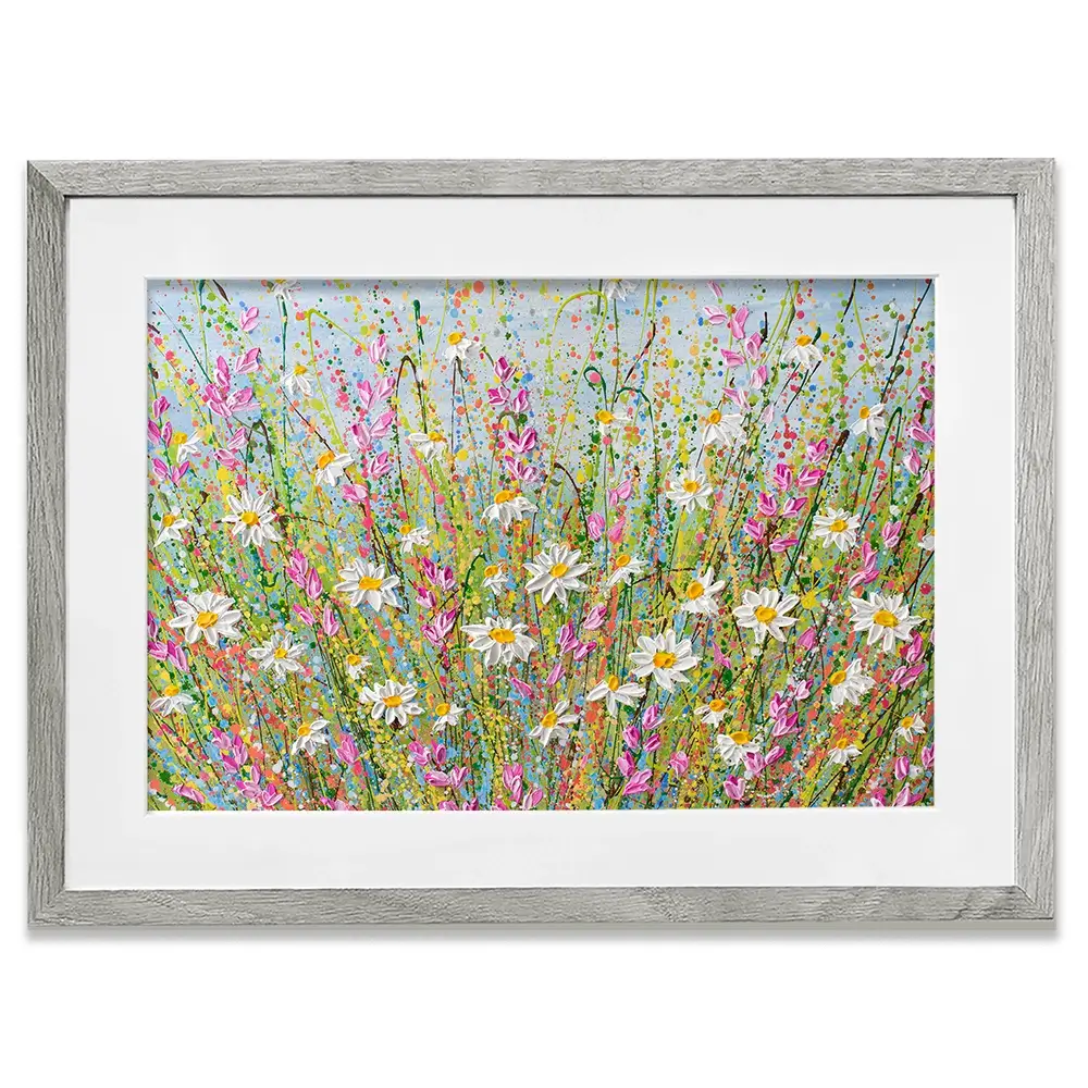 Meadow Of Daisies Framed Art Print Meadow Of Daisies Framed Art Print wall art product Olga Tkachyk
