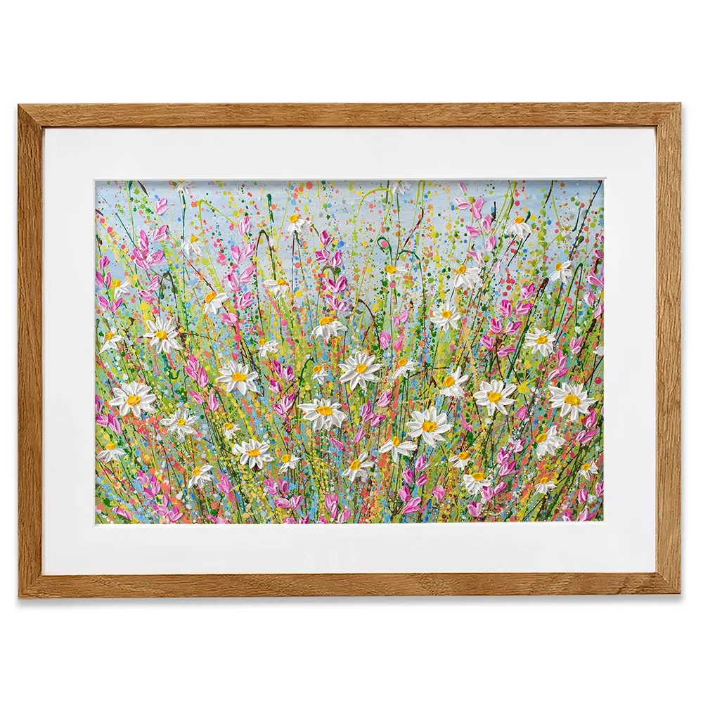 Meadow Of Daisies Framed Art Print Meadow Of Daisies Framed Art Print wall art product Olga Tkachyk