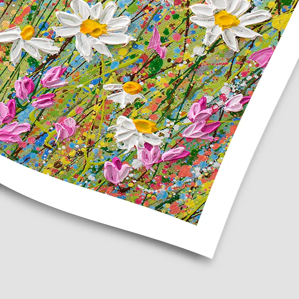 Meadow Of Daisies Square Art Print Meadow Of Daisies Square Art Print wall art product Olga Tkachyk