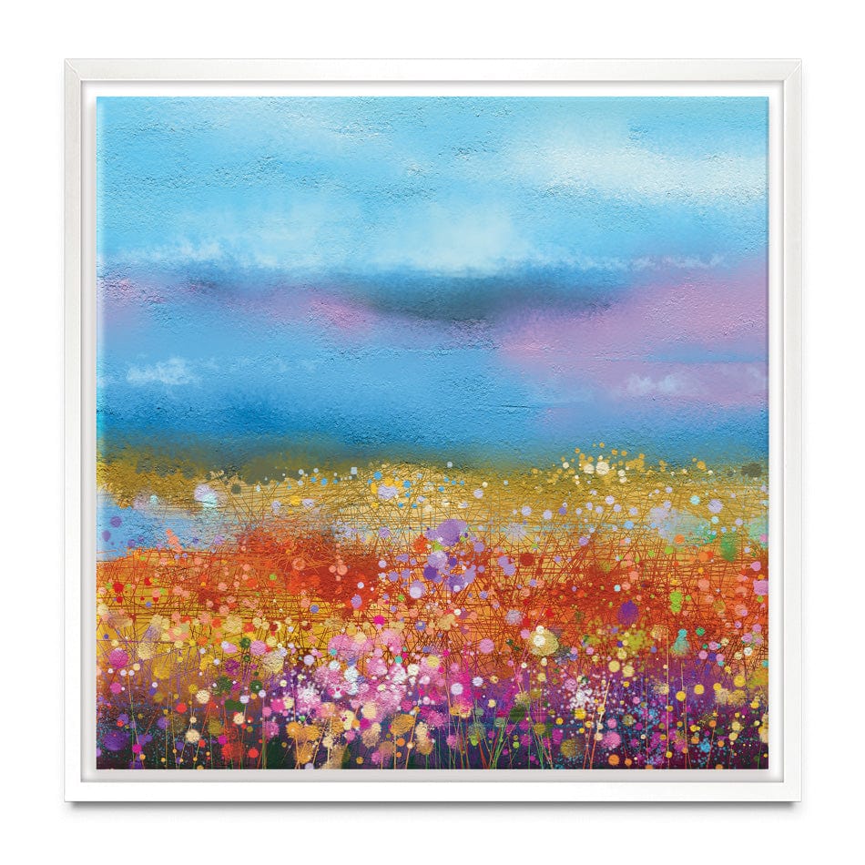 Meadow Of Flowers Square Canvas Print wall art product pluie_r / Shutterstock