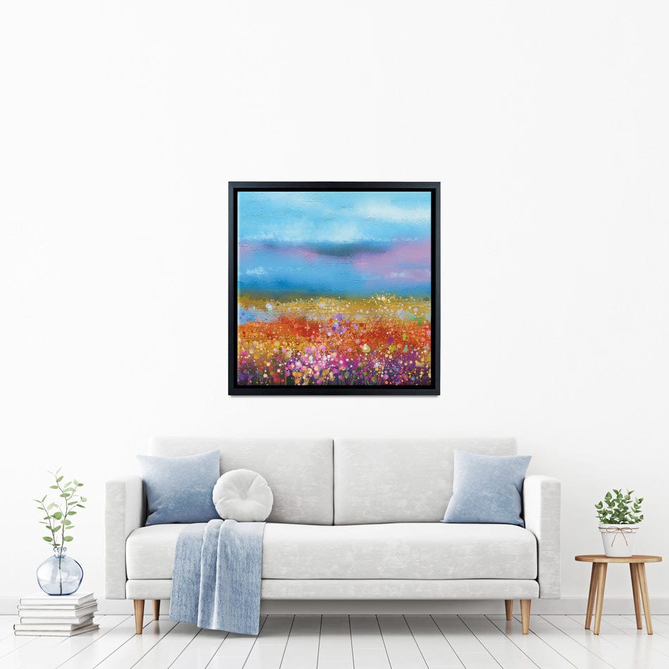 Meadow Of Flowers Square Canvas Print wall art product pluie_r / Shutterstock