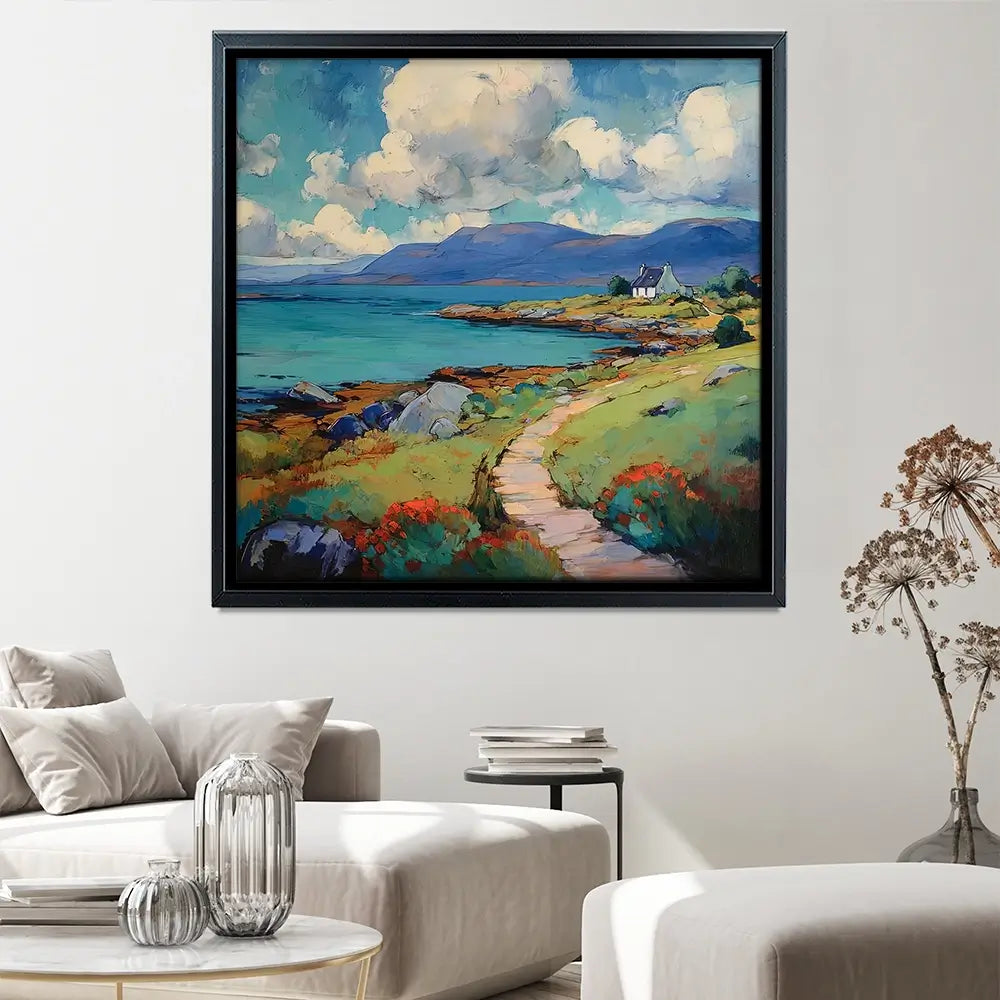 Meandering Mull Square Canvas Print Meandering Mull Square Canvas Print wall art product David Alexander Elder