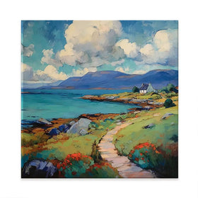Meandering Mull Square Canvas Print Meandering Mull Square Canvas Print wall art product David Alexander Elder