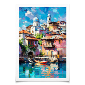 Mediterranean Harbour Chapter 1 Art Print Mediterranean Harbour Chapter 1 Art Print wall art product David Alexander Elder