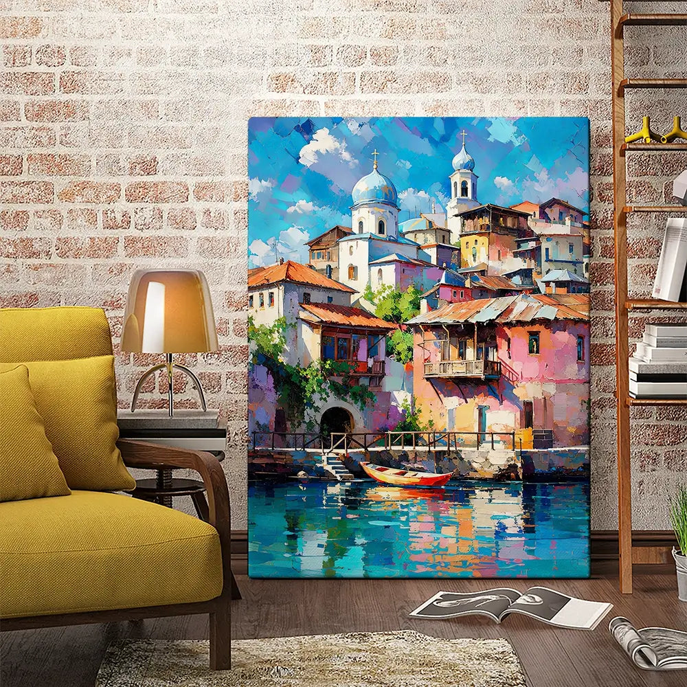 Mediterranean Harbour Chapter 1 Canvas Print Mediterranean Harbour Chapter 1 Canvas Print wall art product David Alexander Elder
