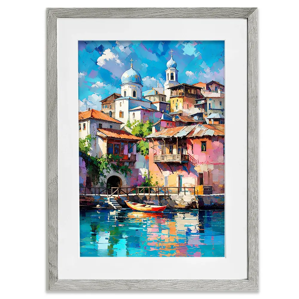 Mediterranean Harbour Chapter 1 Framed Art Print Mediterranean Harbour Chapter 1 Framed Art Print wall art product David Alexander Elder