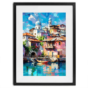 Mediterranean Harbour Chapter 1 Framed Art Print Mediterranean Harbour Chapter 1 Framed Art Print wall art product David Alexander Elder