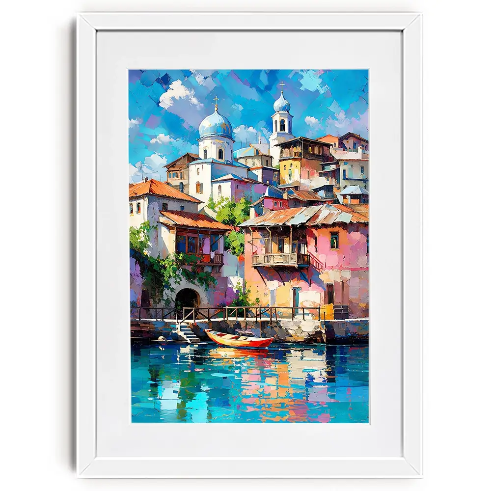 Mediterranean Harbour Chapter 1 Framed Art Print Mediterranean Harbour Chapter 1 Framed Art Print wall art product David Alexander Elder