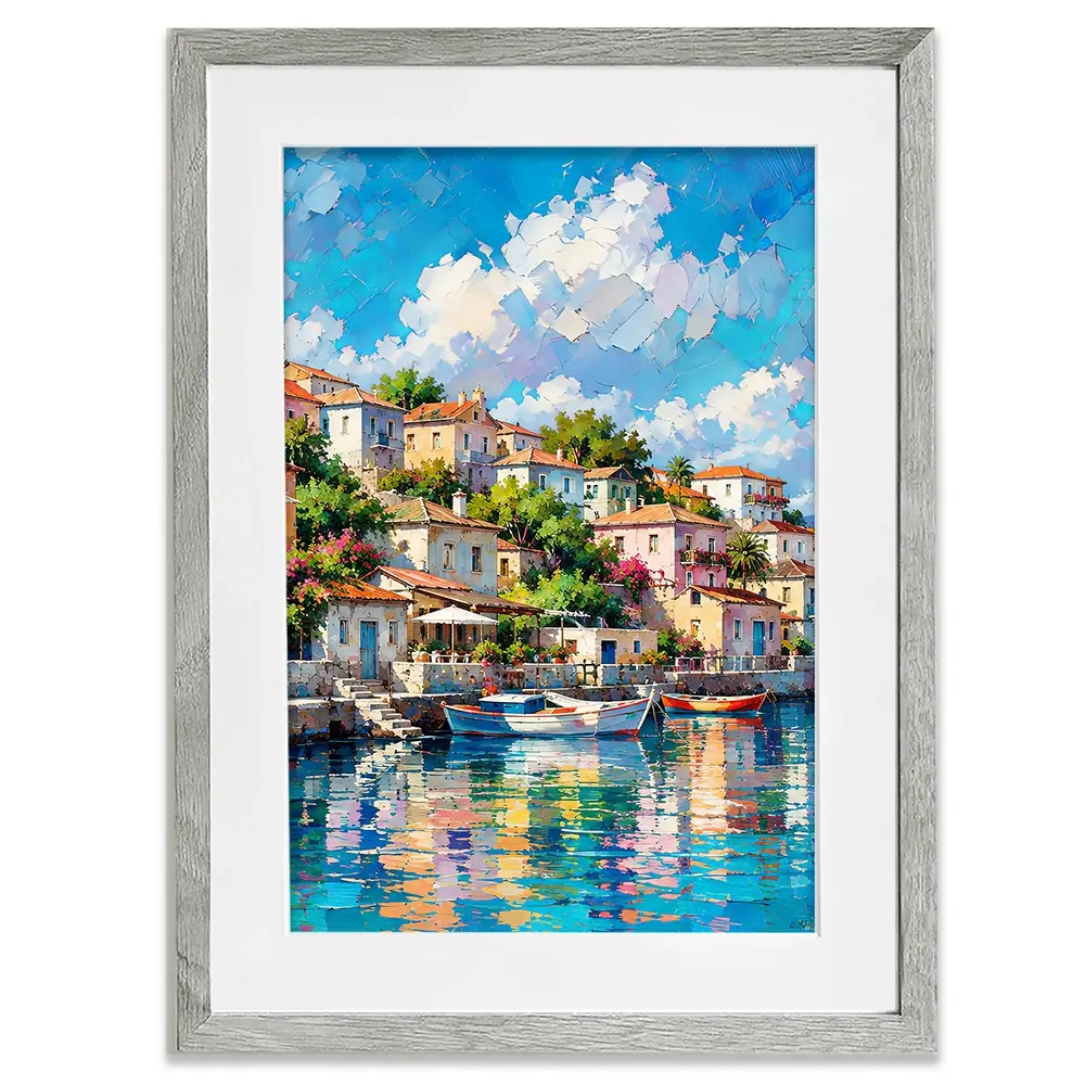 Mediterranean Harbour Chapter 2 Framed Art Print Mediterranean Harbour Chapter 2 Framed Art Print wall art product David Alexander Elder