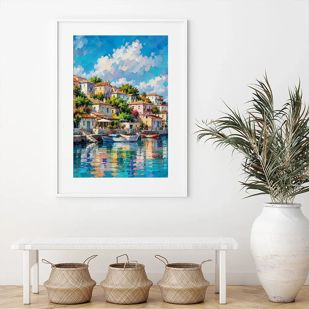 Mediterranean Harbour Chapter 2 Framed Art Print Mediterranean Harbour Chapter 2 Framed Art Print wall art product David Alexander Elder