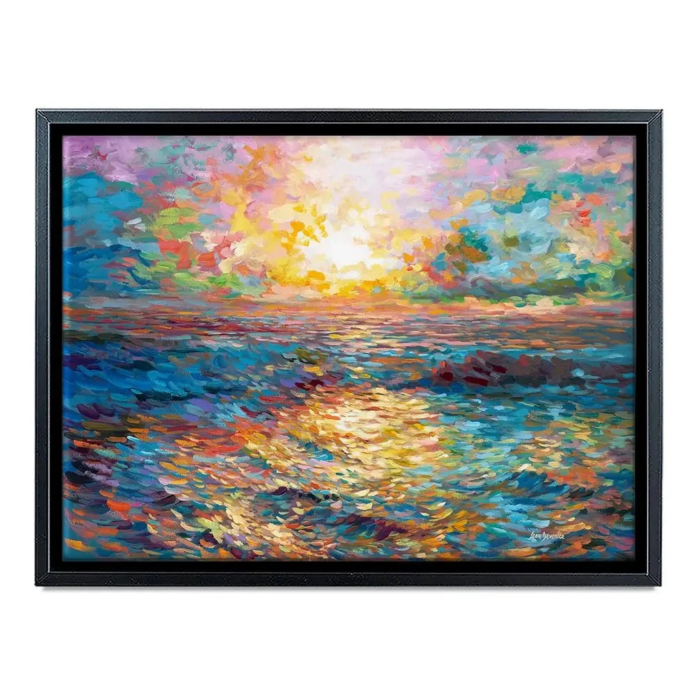 Mediterranean Sunset Canvas Print Mediterranean Sunset Canvas Print wall art product Leon Devenice