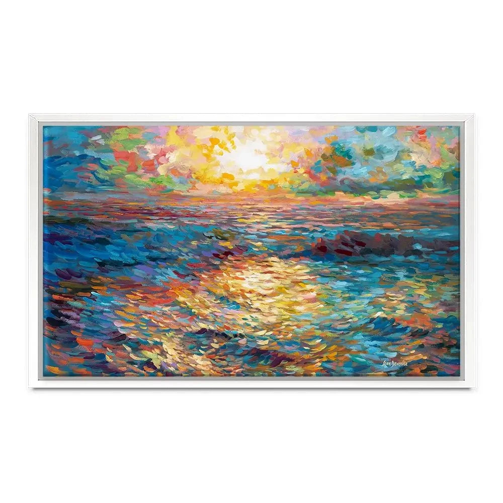 Mediterranean Sunset Canvas Print Mediterranean Sunset Canvas Print wall art product Leon Devenice