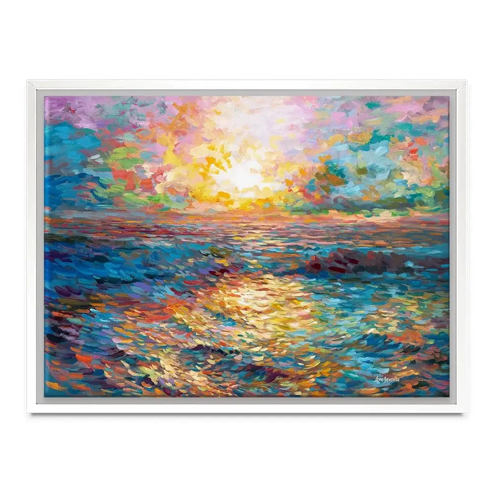 Mediterranean Sunset Canvas Print Mediterranean Sunset Canvas Print wall art product Leon Devenice