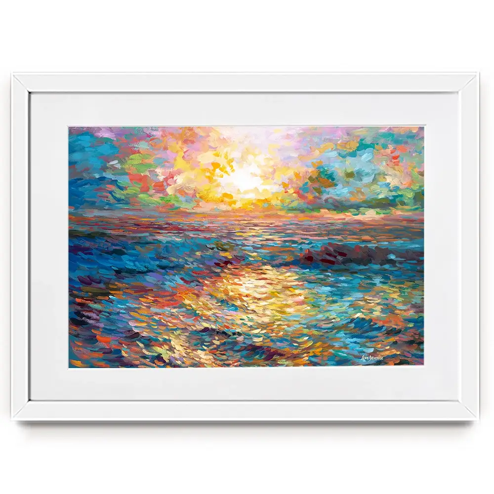 Mediterranean Sunset Framed Art Print Mediterranean Sunset Framed Art Print wall art product Leon Devenice