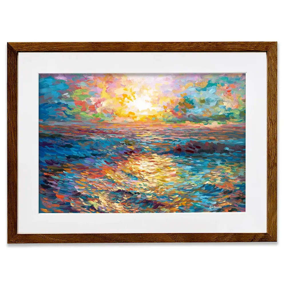 Mediterranean Sunset Framed Art Print Mediterranean Sunset Framed Art Print wall art product Leon Devenice