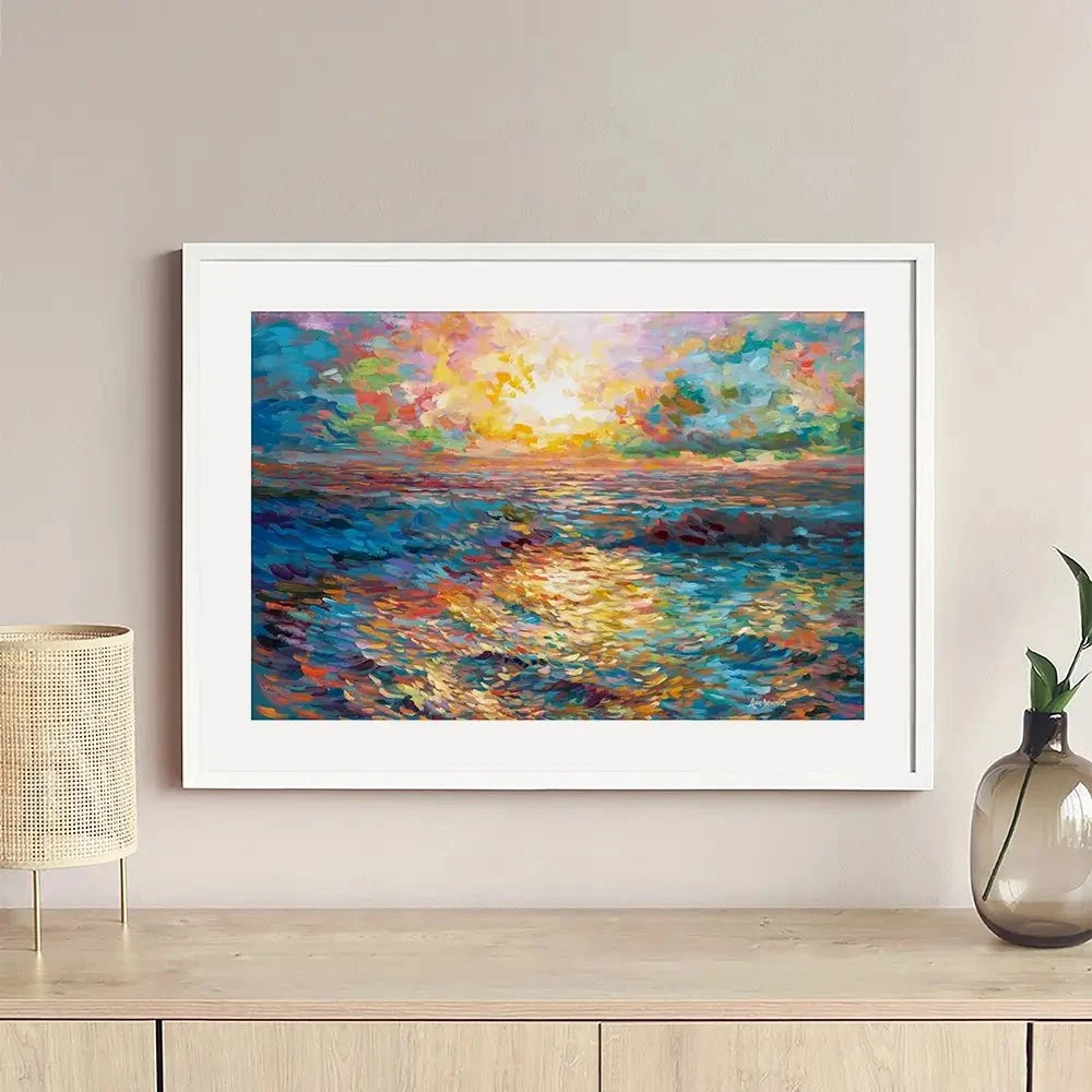 Mediterranean Sunset Framed Art Print Mediterranean Sunset Framed Art Print wall art product Leon Devenice