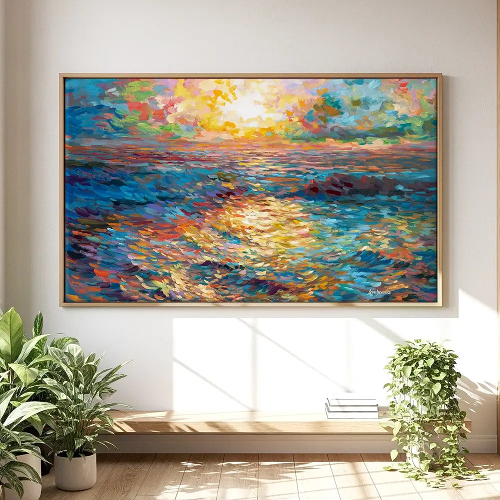 Mediterranean Sunset Oversized Canvas Print Mediterranean Sunset Oversized Canvas Print wall art product Art Print Shop