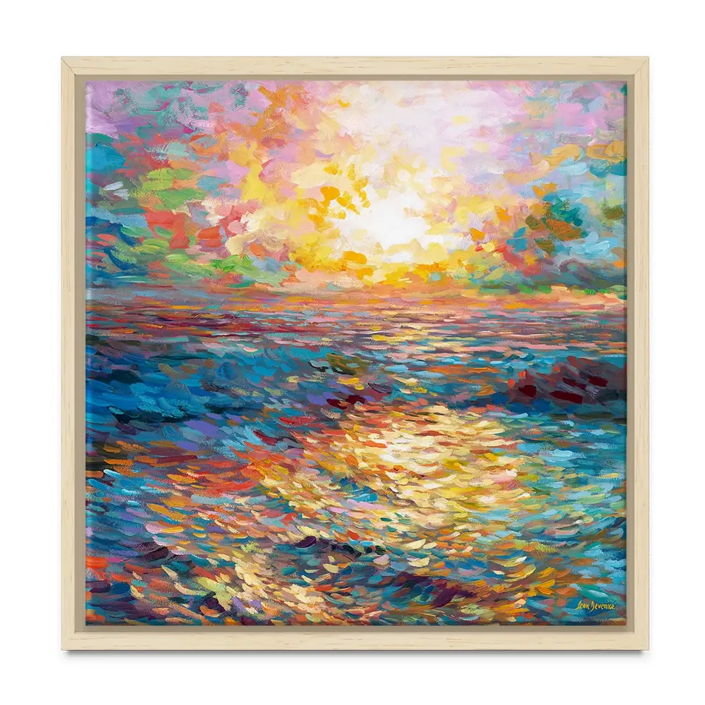 Mediterranean Sunset Square Canvas Print Mediterranean Sunset Square Canvas Print wall art product Leon Devenice