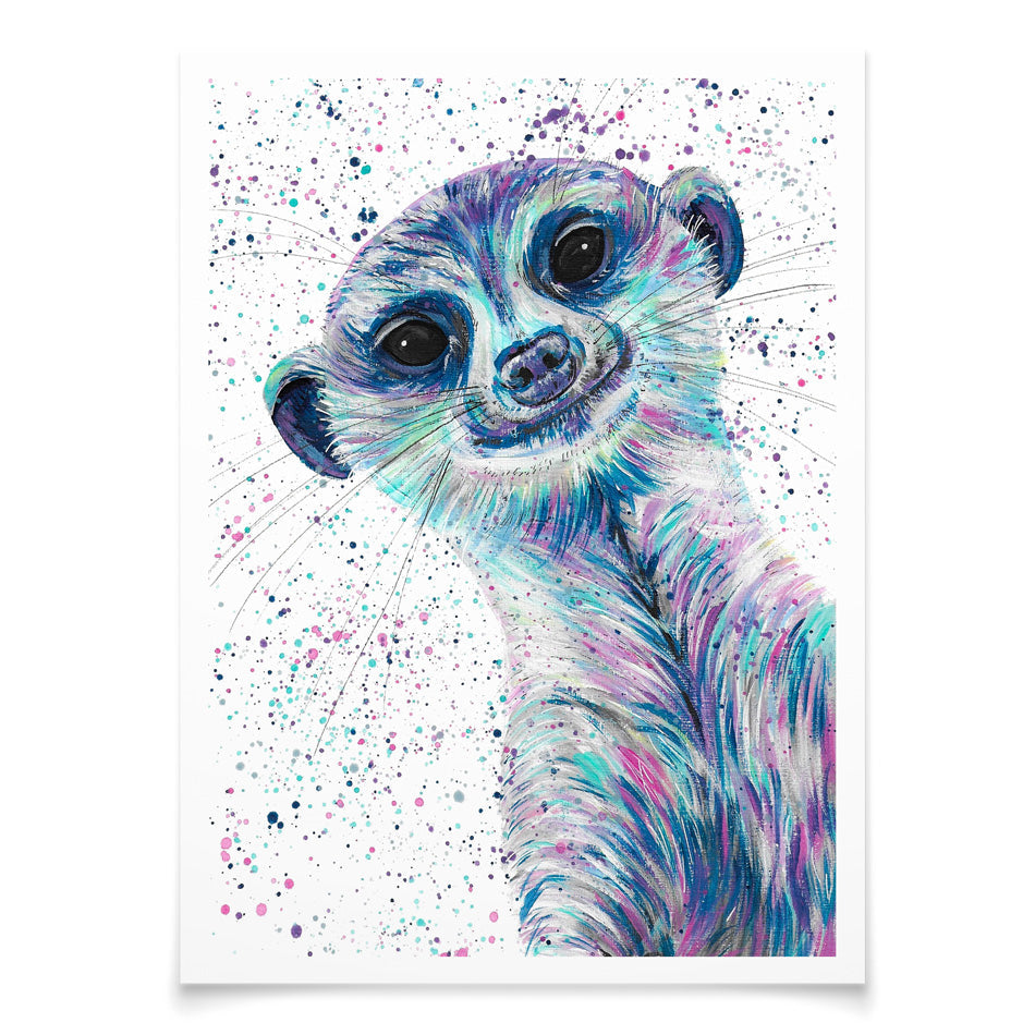 Meerkat Mervin Art Print Meerkat Mervin Art Print wall art product Emma LC Art