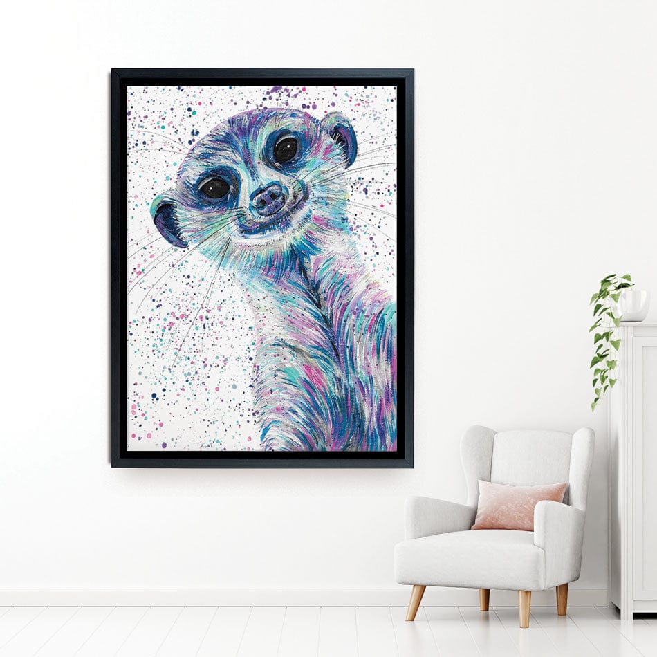 Meerkat Mervin Canvas Print wall art product Emma LC Art