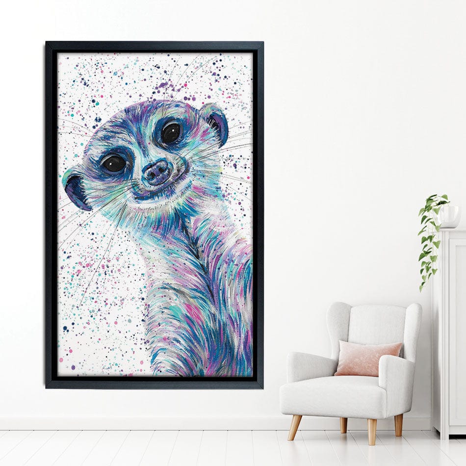 Meerkat Mervin Canvas Print wall art product Emma LC Art