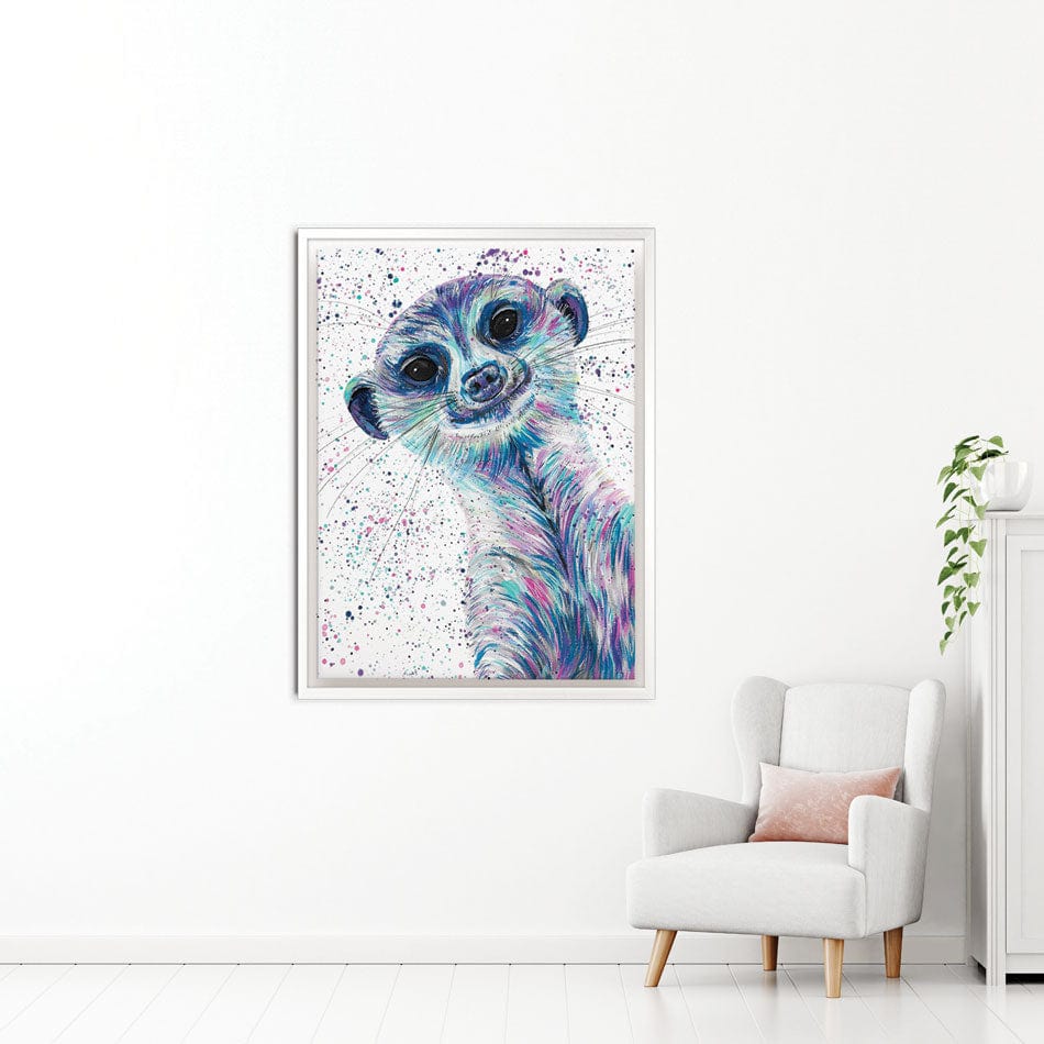 Meerkat Mervin Canvas Print wall art product Emma LC Art