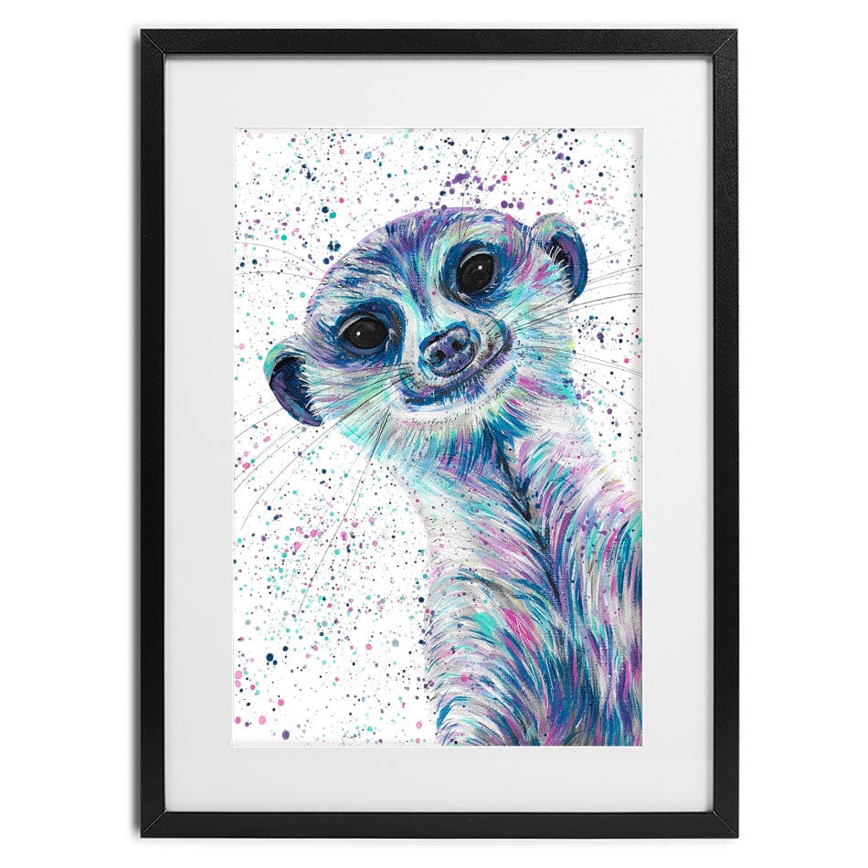Meerkat Mervin Framed Art Print wall art product Emma LC Art