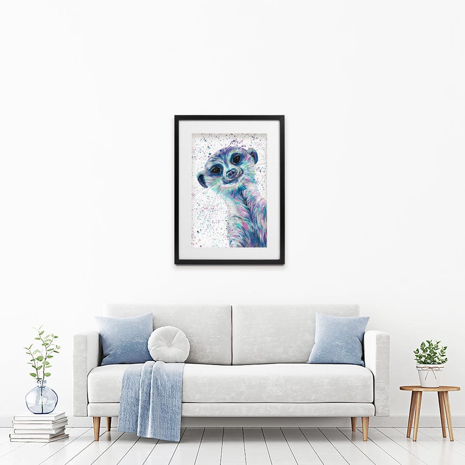 Meerkat Mervin Framed Art Print wall art product Emma LC Art